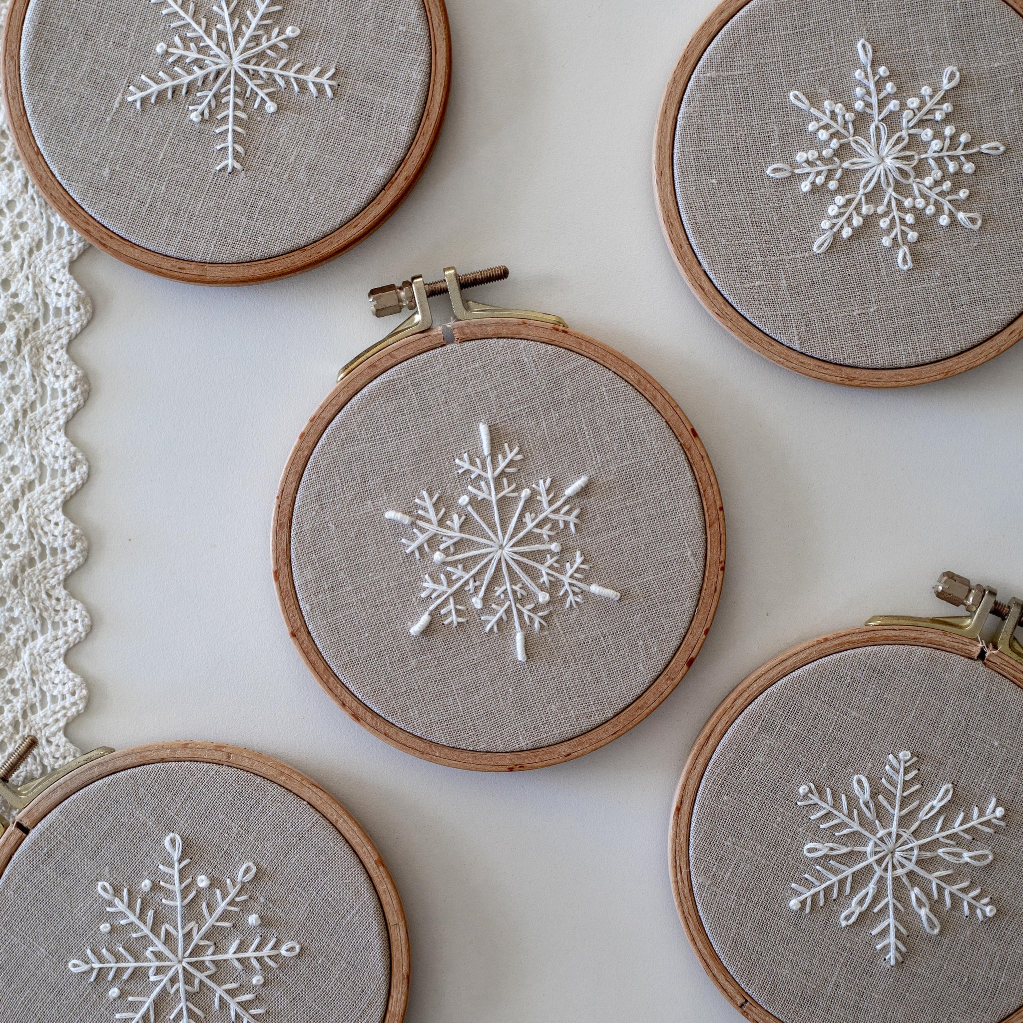 Mini Snowflake Stick & Stitch Embroidery Patterns — Olmsted