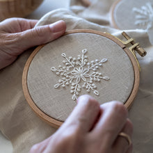 Load image into Gallery viewer, Snowflake embroidery patterns, set of 5
